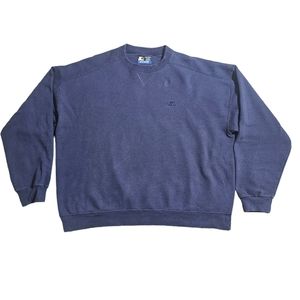 Vintage Starter Pro 80 Heavyweight Pullover Sweater Blank Men's XL